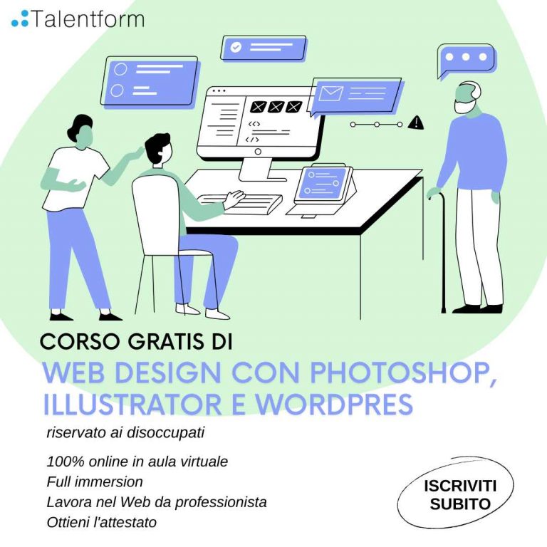 Web Design con Photoshop, Illustrator e WordPress, corso gratis, edizione del 31 marzo 2022 11 corso gratis web design photoshop illustrator wordpress