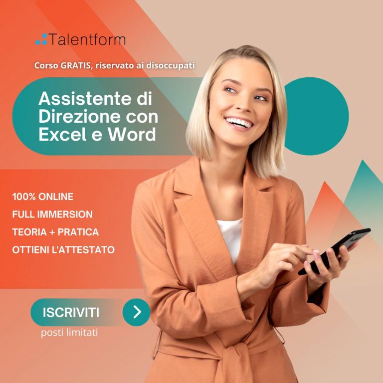 Assistente di Direzione con Excel e Word, corso gratis, edizione del 1 aprile 2022 48 Assistente di Direzione con Excel e Word 3