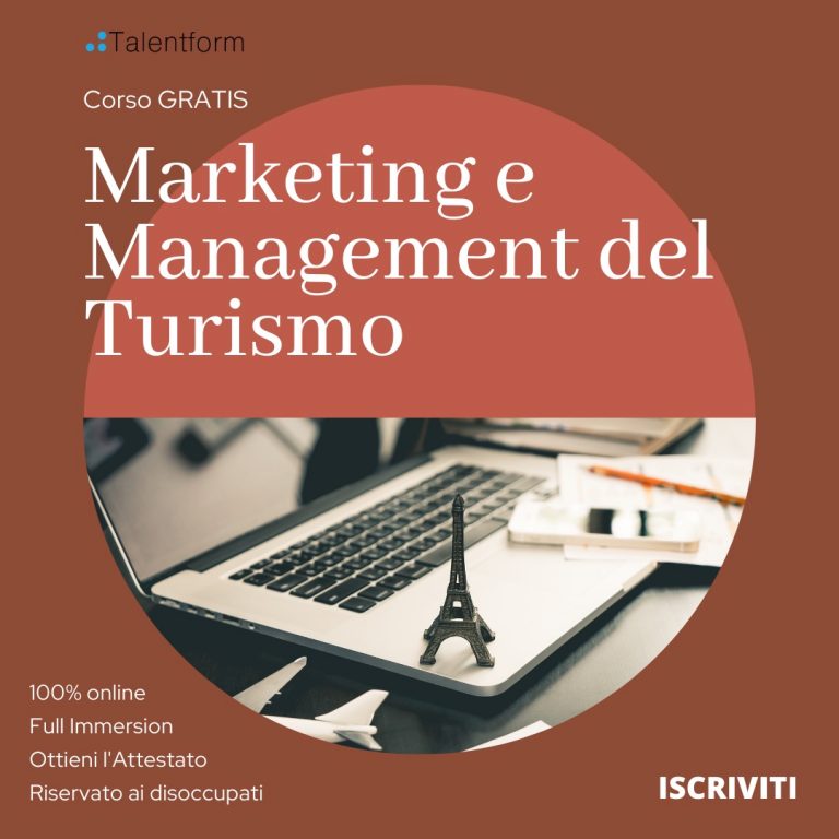 Marketing e Management del Turismo, corso gratis, edizione del 4 aprile 2022 40 Marketing e Management del Turismo 1