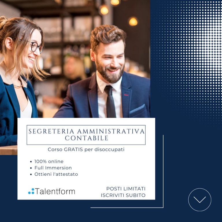 Segretaria amministrativa contabile corso gratis