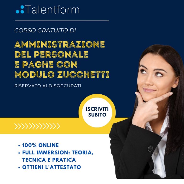 Amministrazione del personale e paghe con modulo Zucchetti