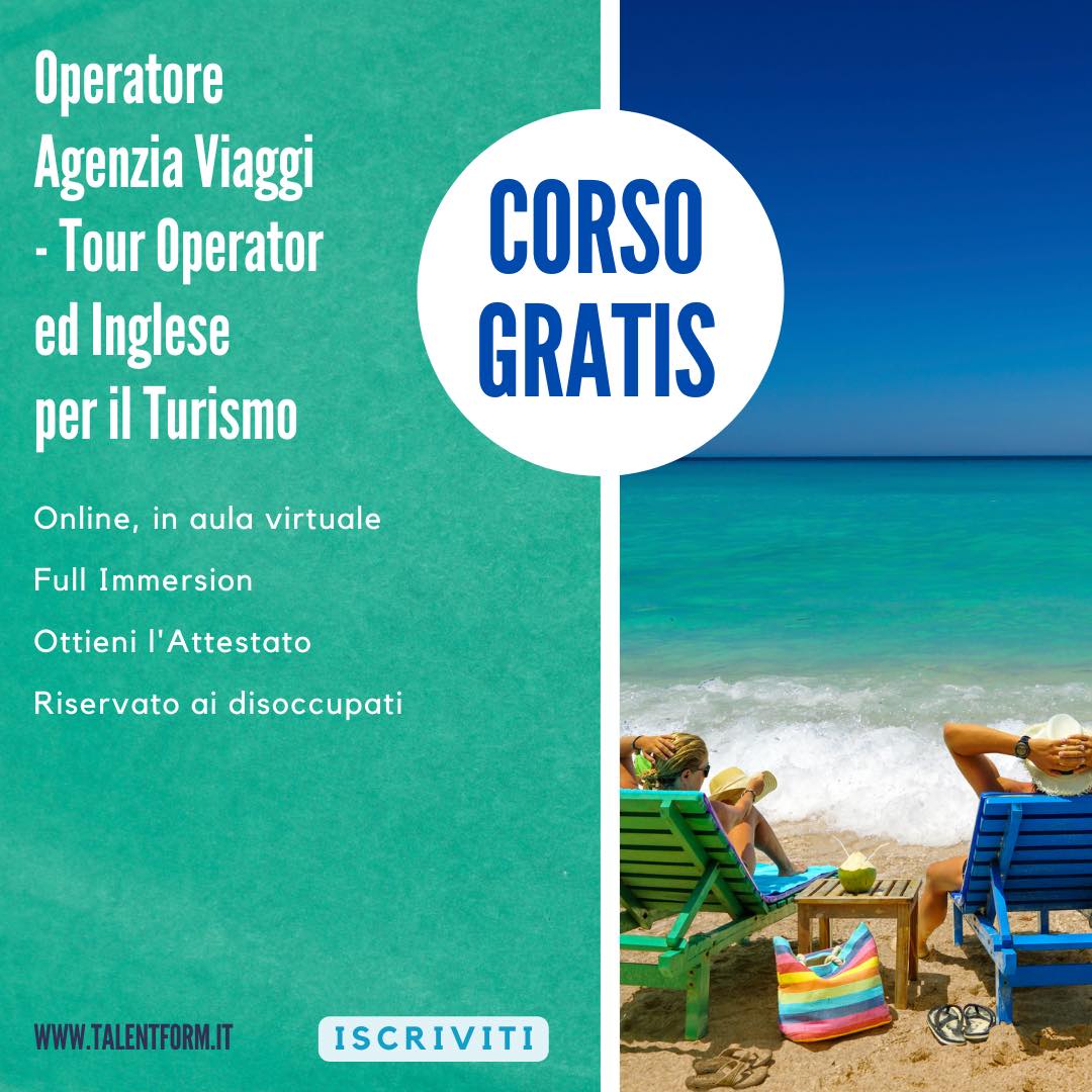 Operatore Agenzia Viaggi Tour Operator ed Inglese per il Turismo 3