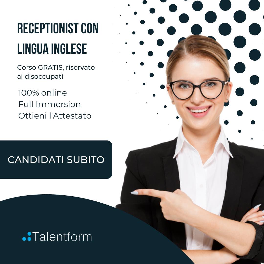 Receptionist con Lingua Inglese 1