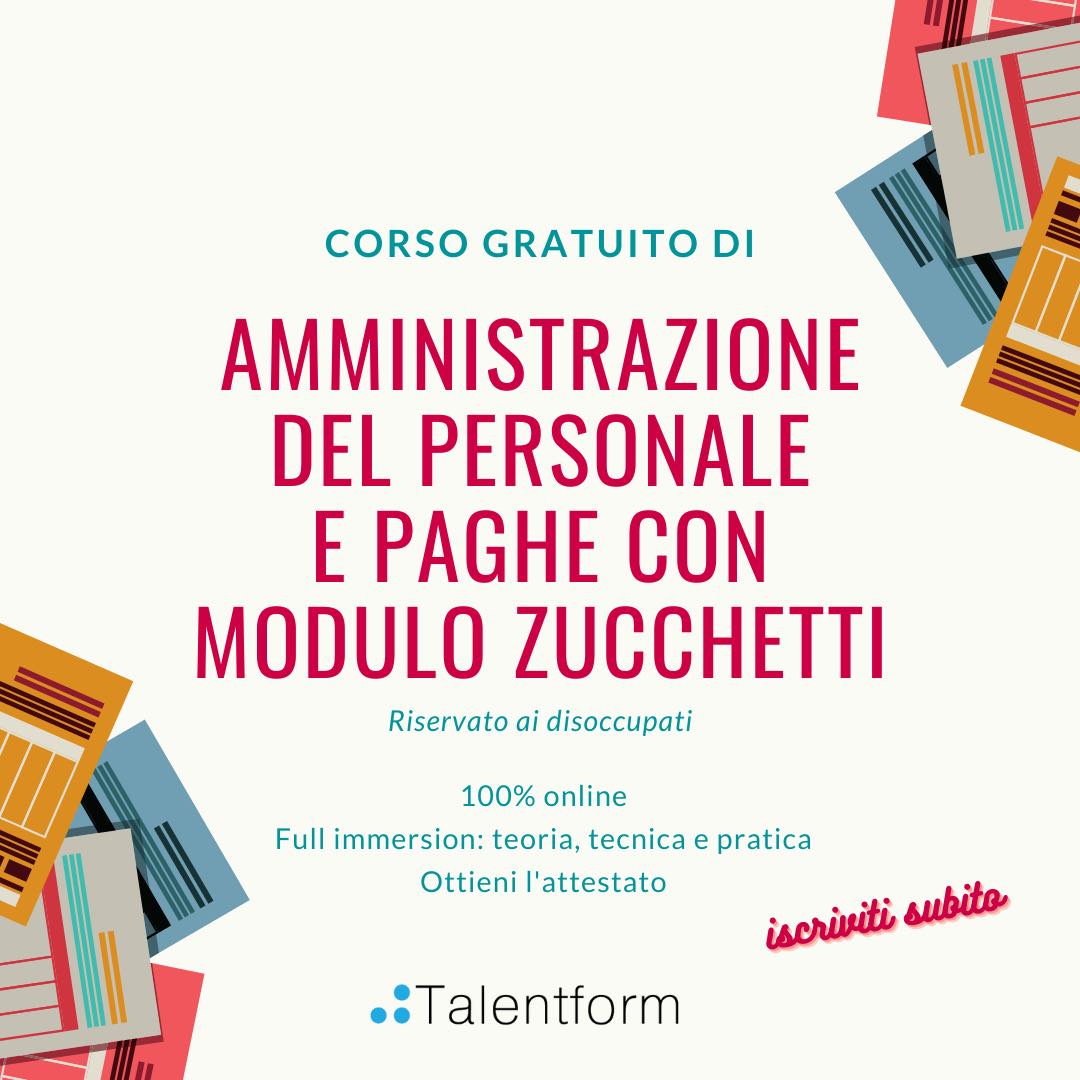 Amministrazione del personale e paghe con modulo Zucchetti