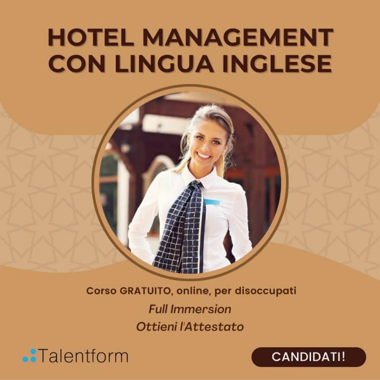Hotel Management con lingua inglese (corso GRATUITO a distanza, in aula virtuale), edizione del 31 agosto 2022 26 Hotel Management con Lingua Inglese4
