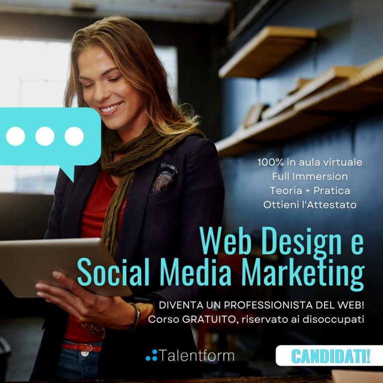 Web Design e Social Media Marketing (corso GRATUITO a distanza, in aula virtuale), edizione del 29 agosto 2022 50 Web Design e Social Media Marketing 6