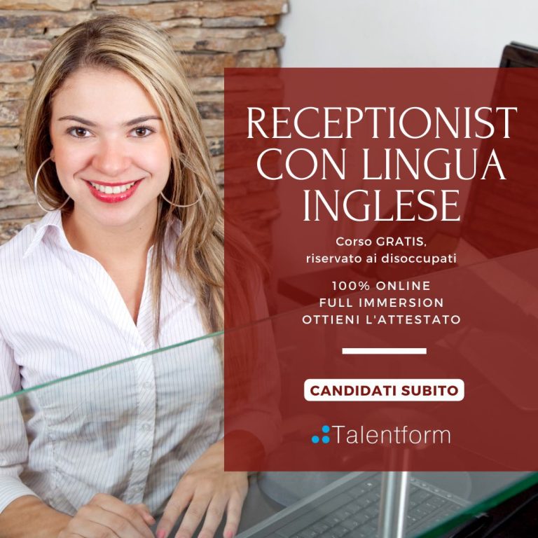 Receptionist con Lingua Inglese 3