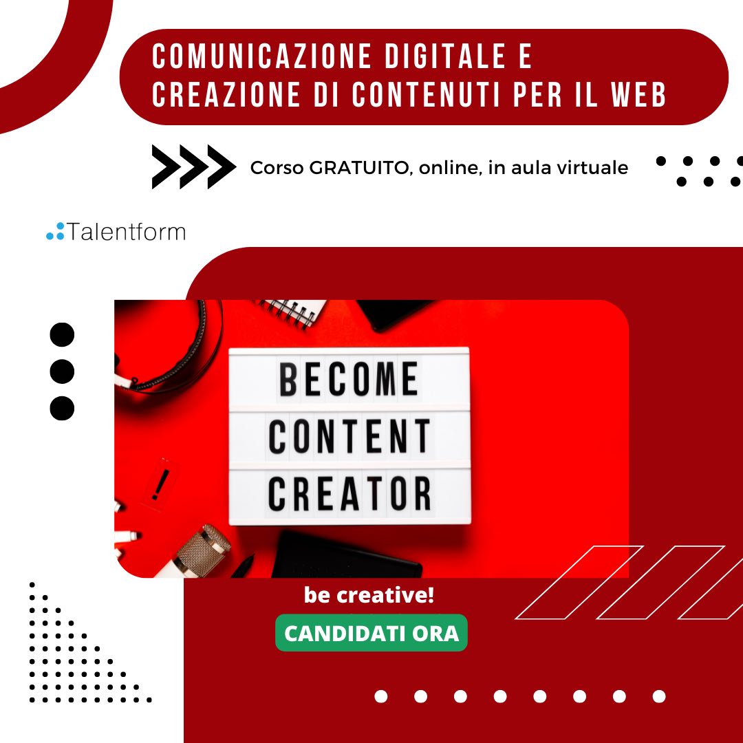 Comunicazione Digitale e Creazione di Contenuti per il Web 6