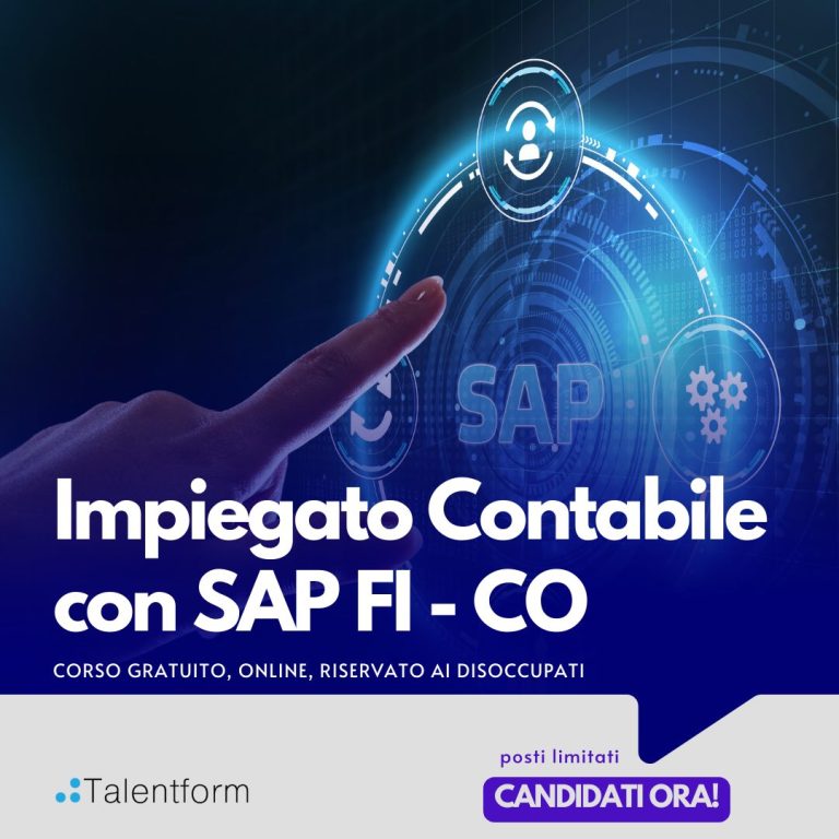 Impiegato Contabile con SAP FI - CO (corso GRATUITO a distanza, in aula virtuale), edizione del 01 dicembre 2022 16 Impiegato Contabile con SAP FI CO1 1