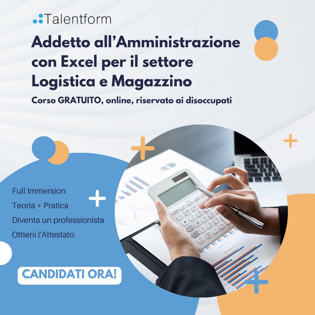 Addetto allAmministrazione con Excel per il settore Logistica e Magazzino3