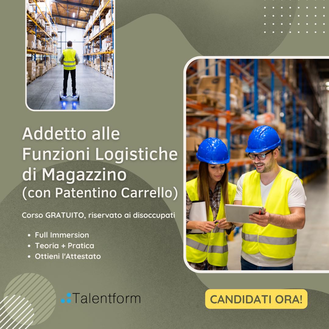 Addetto alle Funzioni Logistiche di Magazzino con Patentino Carrello3