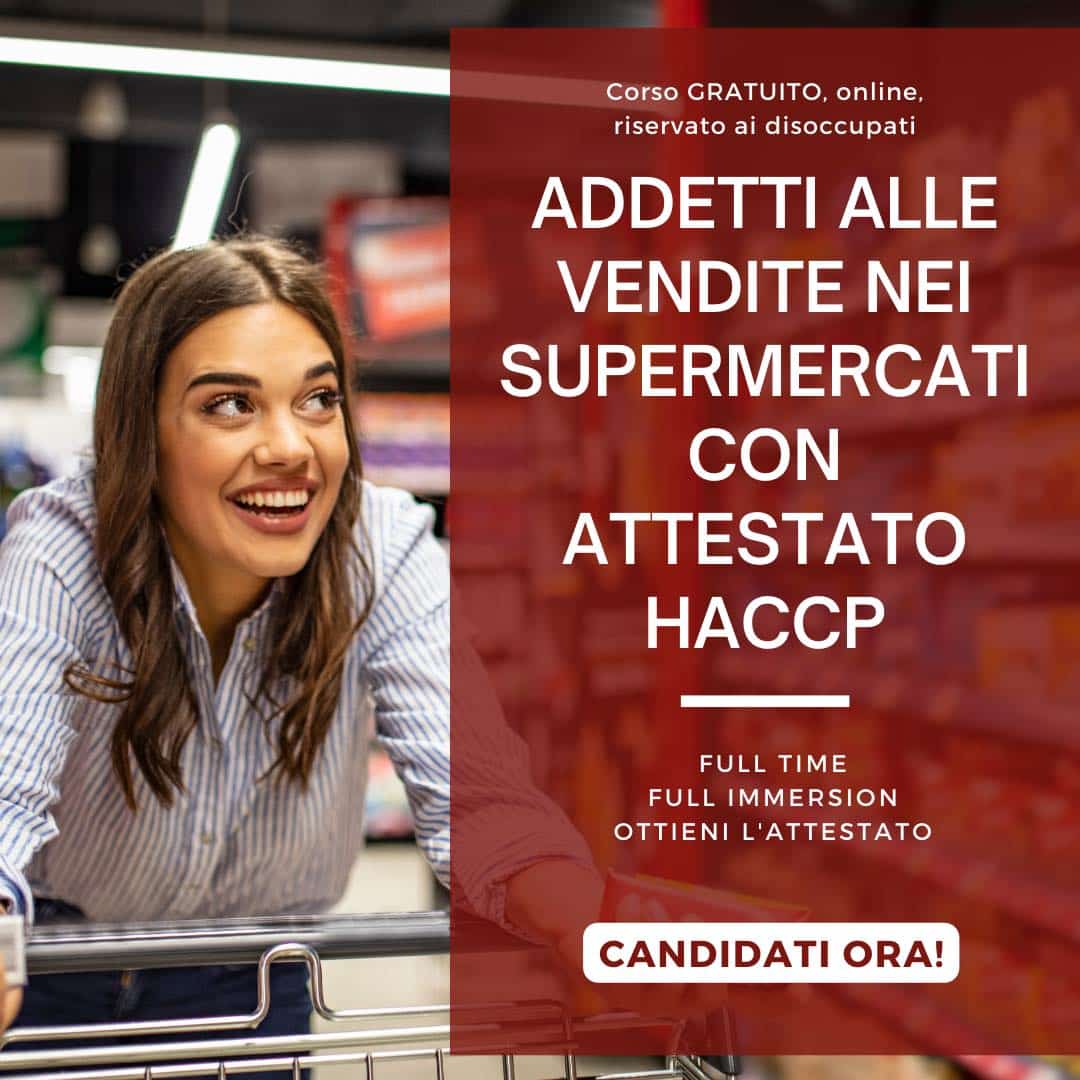 Addetti alle Vendite nei Supermercati con attestato HACCP1
