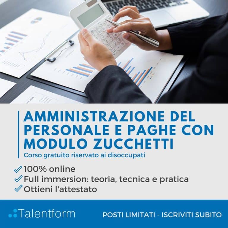 Amministrazione del Personale e Paghe con Modulo Zucchetti (corso GRATUITO a distanza, in aula virtuale), edizione del 16 gennaio 2023 41 Amministrazione del personale e paghe con modulo Zucchetti12