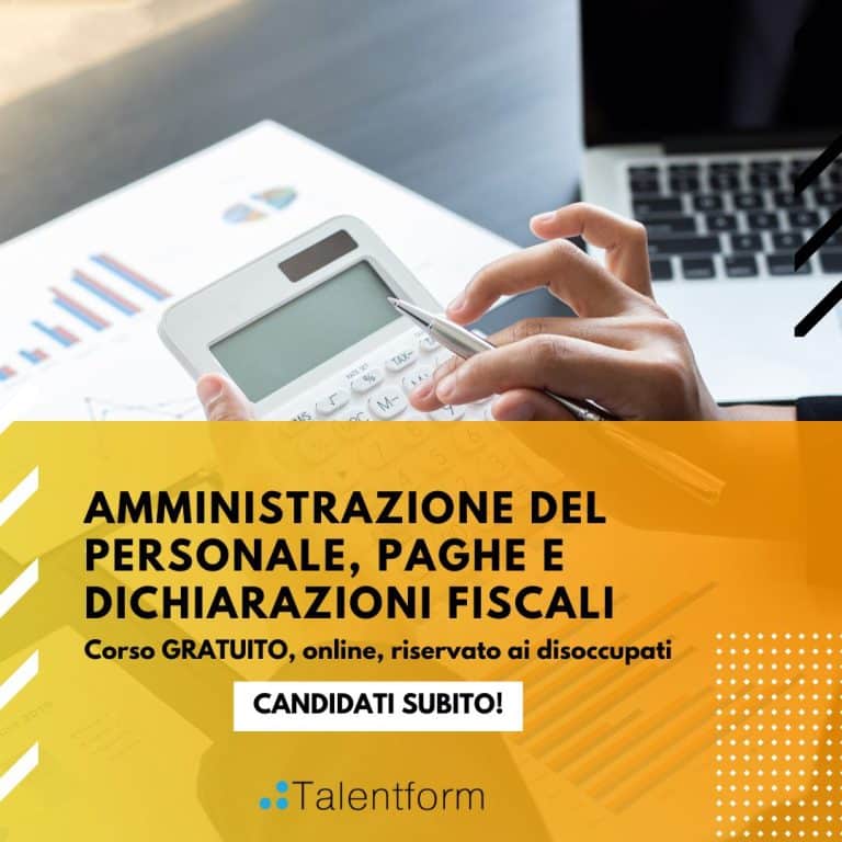 Amministrazione del Personale, Paghe e Dichiarazioni Fiscali (corso GRATUITO a distanza, in aula virtuale), edizione del 04 aprile 2023 10 Amministrazione del personale Paghe e Dichiarazioni Fiscali 1