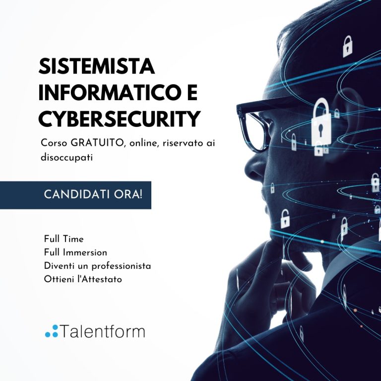 Sistemista Informatico e Cybersecurity (corso GRATUITO a distanza, in aula virtuale), edizione del 27 febbraio 2023 12 Sistemista Informatico e Cybersecurity