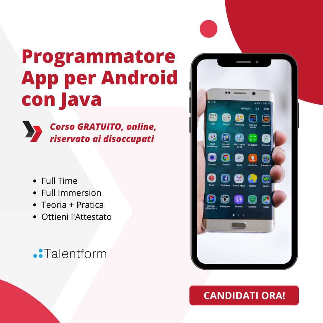 Programmatore App per Android con Java