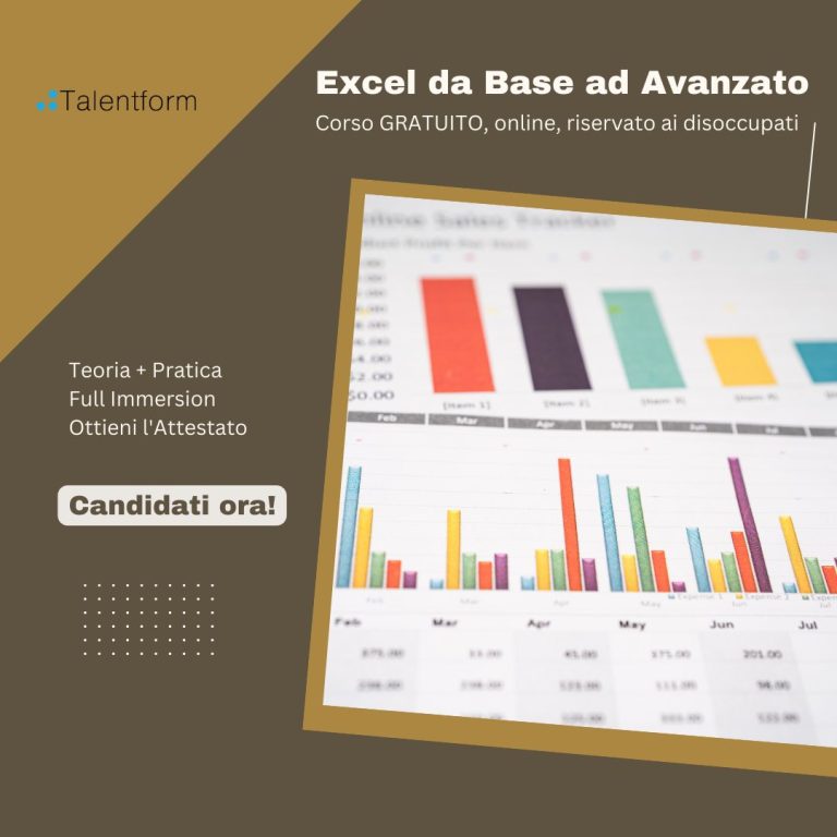 Excel da Base ad Avanzato (corso GRATUITO a distanza, in aula virtuale), edizione del 14 aprile 2023 22 excel5
