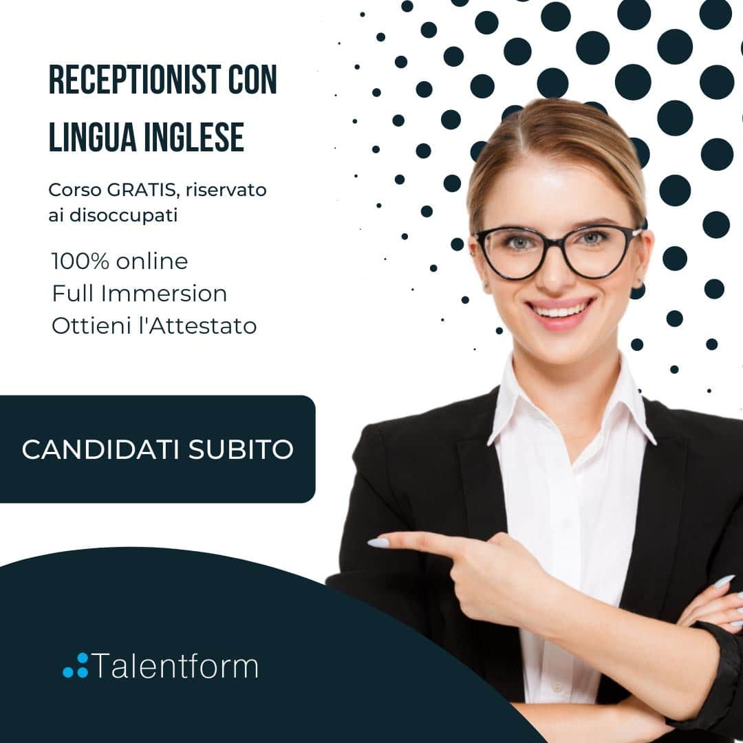 Receptionist con Lingua Inglese 1
