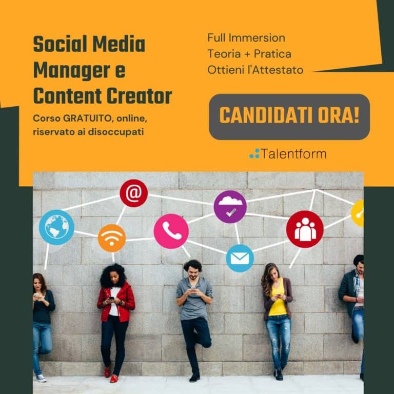 Social Media Manager e Content Creator (corso GRATUITO a distanza, in aula virtuale), edizione del 16 ottobre 2023 21 Social Media Manager e Content Creator1