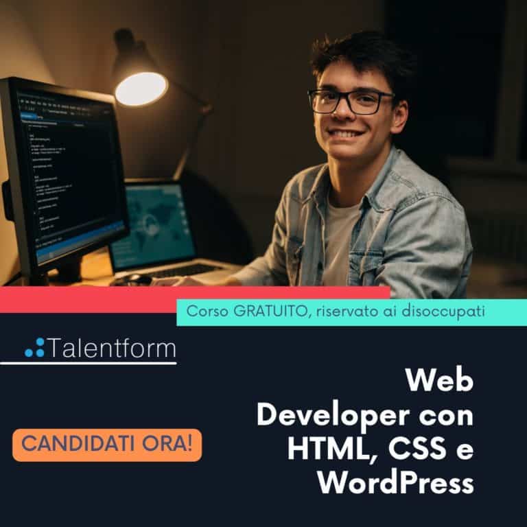 Web Developer con HTML, CSS e WordPress (corso GRATUITO a distanza, in aula virtuale), edizione del 25 settembre 2023 3 Web Developer con HTML CSS e WordPress5