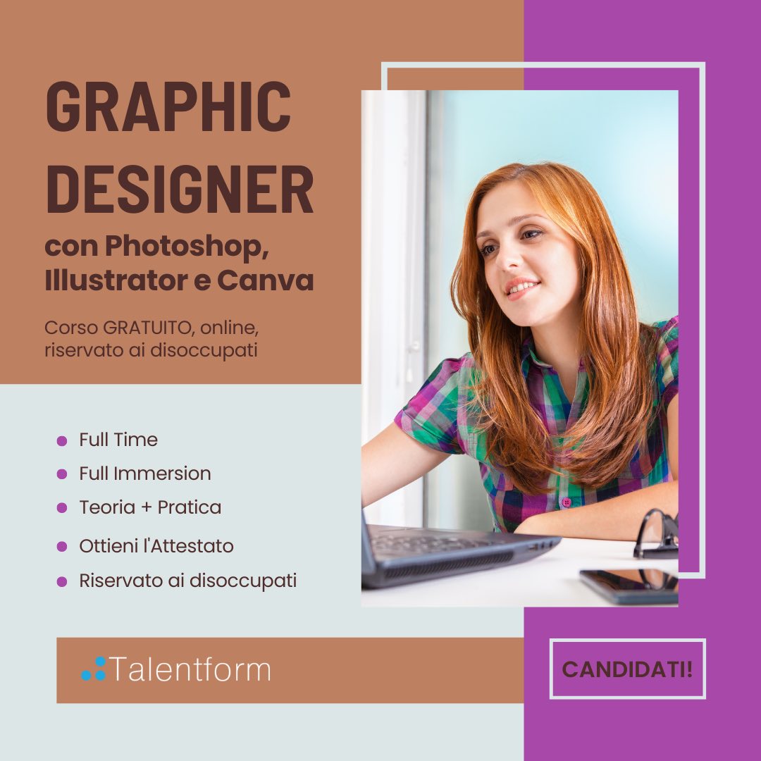 Graphic Designer con Photoshop Illustrator e Canva 5