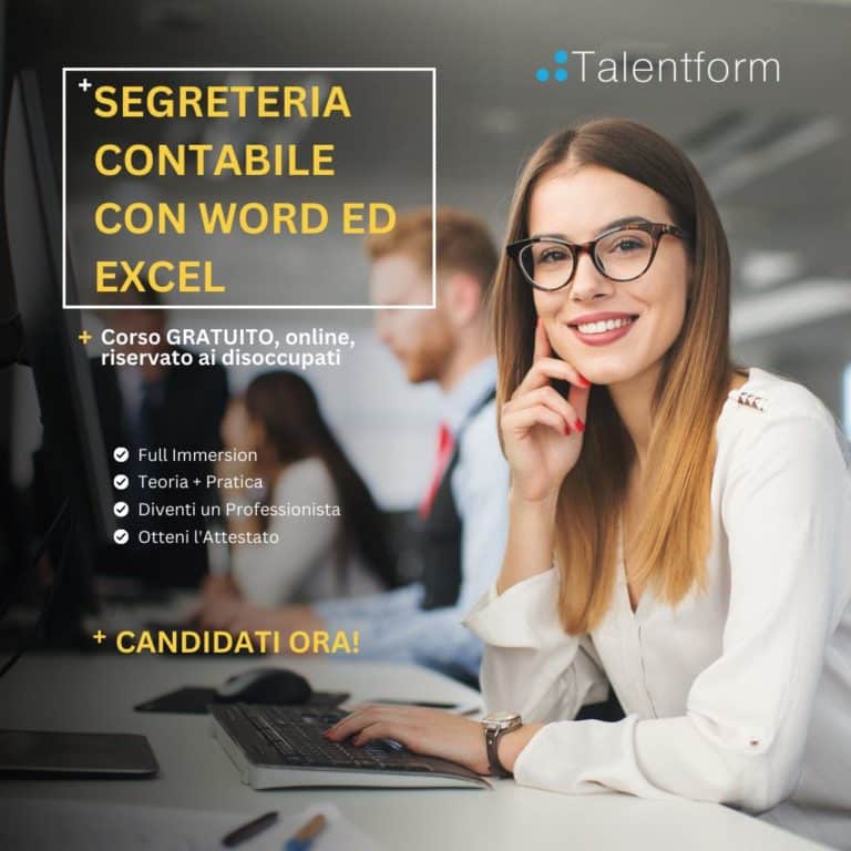 Segreteria Amministrativo Contabile con Word e Excel (corso GRATUITO a distanza, in aula virtuale), edizione del 04 settembre 2023 30 Segreteria Contabile con Word ed Excel copia