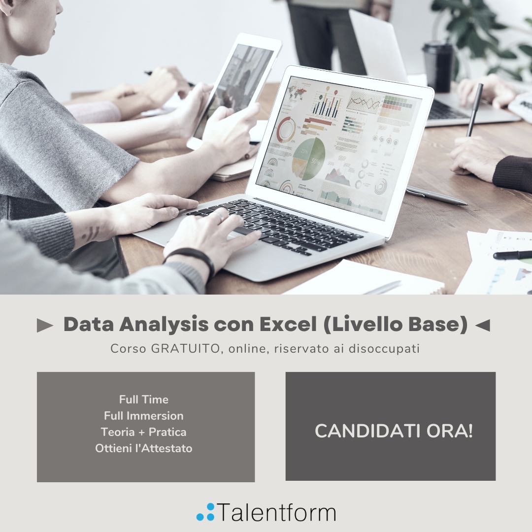Data Analysis con Excel Livello Base 8