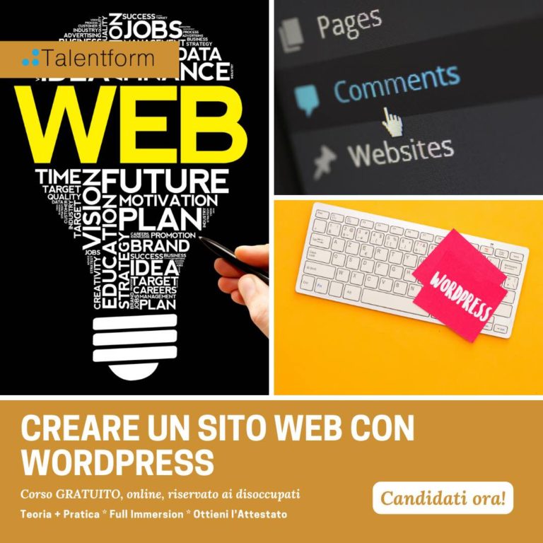 Creare un Sito Web con WordPress (corso GRATUITO a distanza, in aula virtuale), edizione del 15 settembre 2023 21 wordpress4 copia