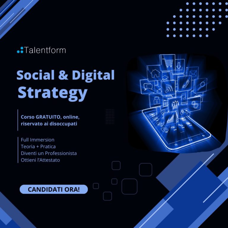 Social & Digital Strategy (corso GRATUITO a distanza, in aula virtuale), edizione del 10 ottobre 2023 20 3