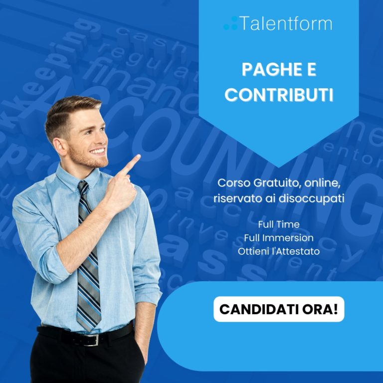 Addetto Contabilità, Paghe e Contributi (corso GRATUITO a distanza, in aula virtuale), edizione del 31 ottobre 2023 11 Paghe e Contributi