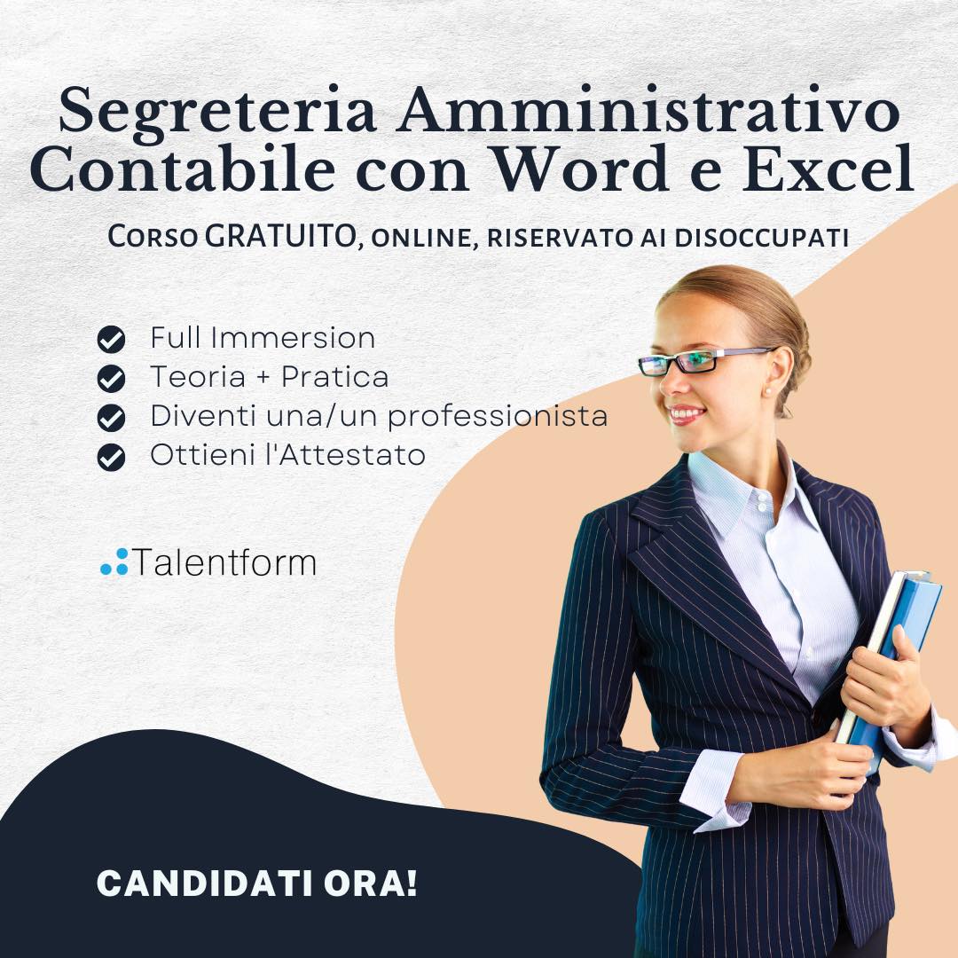 Segreteria Amministrativo Contabile con Word e