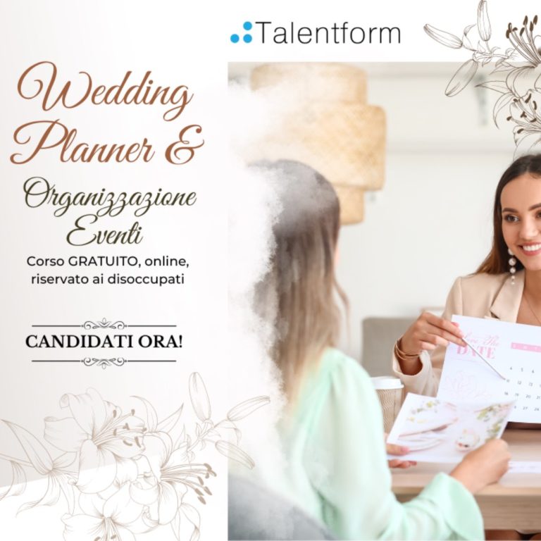 Wedding Planner e Organizzazione di Eventi (corso GRATUITO a distanza, in aula virtuale), edizione del 28 febbraio 2024 11 Wedding Planner e Organizzazione Eventi sito