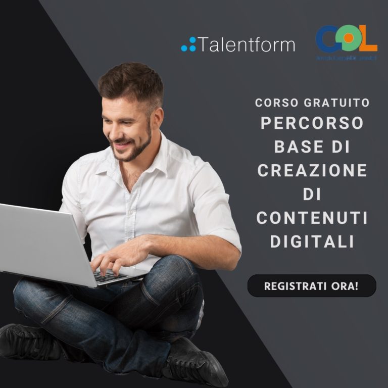 Percorso Base di Creazione di Contenuti Digitali – Corso Gratuito con Indennità di Frequenza (in presenza, a Taranto) 17 gol puglia cre cont dig