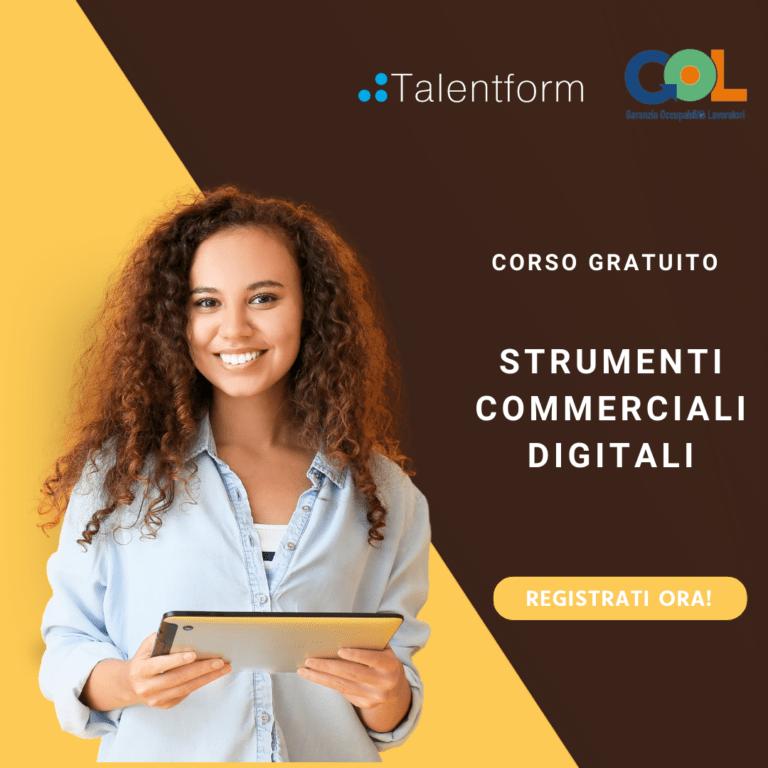 Strumenti Commerciali Digitali – Corso Gratuito, in presenza, a Roma 13 strumenti commerciali digitali