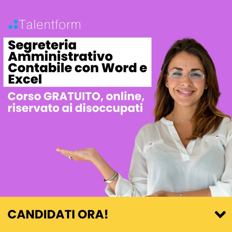Segreteria Amministrativo Contabile con Word e Excel (corso GRATUITO a distanza, in aula virtuale), edizione del 18 aprile 2024 36 Segreteria Amministrativo Contabile con Word e Excel 2024 3