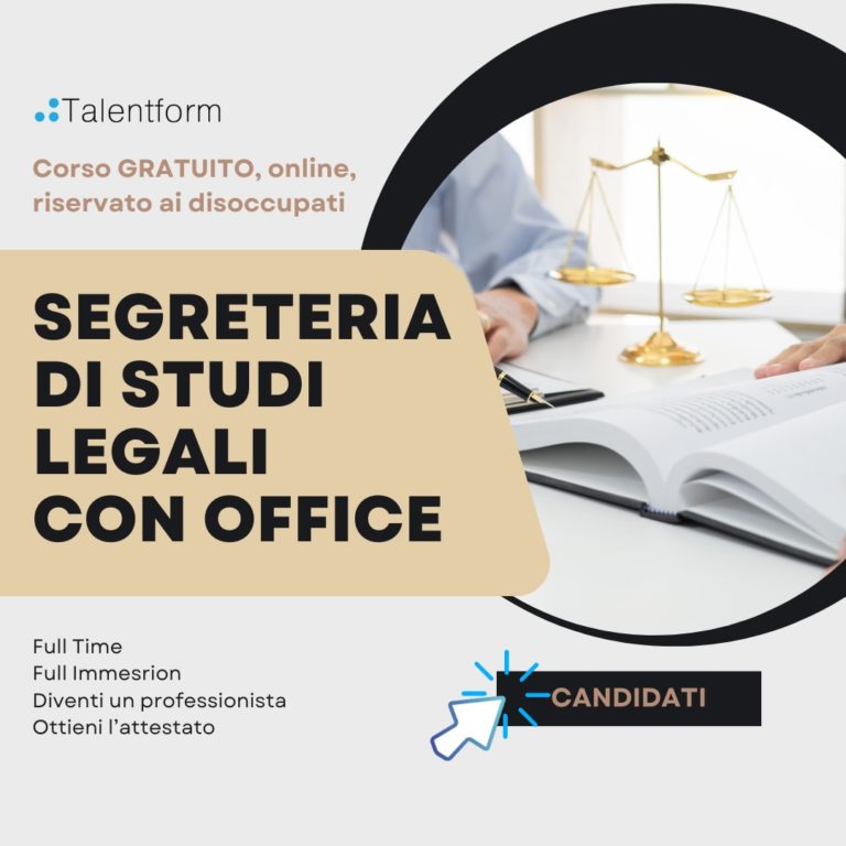 Segreteria di Studi Legali con Office (corso GRATUITO a distanza, in aula virtuale), edizione del 13 maggio 2024 41 Segreteria di Studi Legali con Office 2