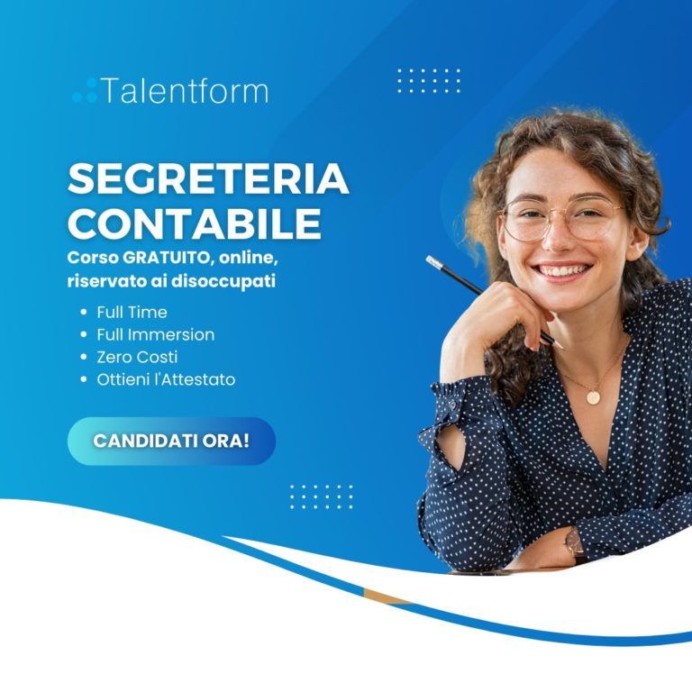 Segreteria Contabile (corso GRATUITO a distanza, in aula virtuale), edizione del 30 agosto 2024 7 Segreteria Contabile 8