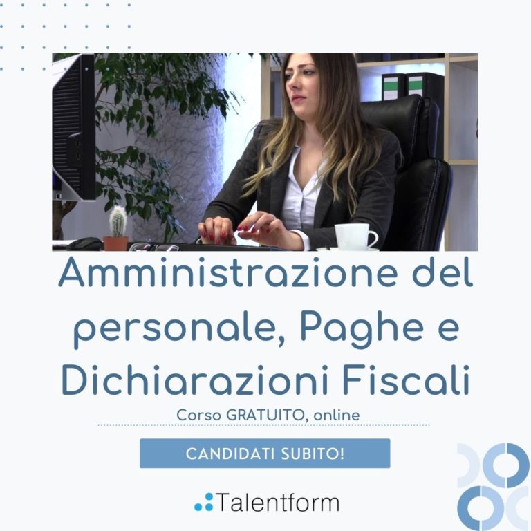 Amministrazione del Personale, Paghe e Dichiarazioni Fiscali (corso GRATUITO a distanza, in aula virtuale), edizione del 04 novembre 2024 49 Amministrazione del personale Paghe e Dichiarazioni Fiscali