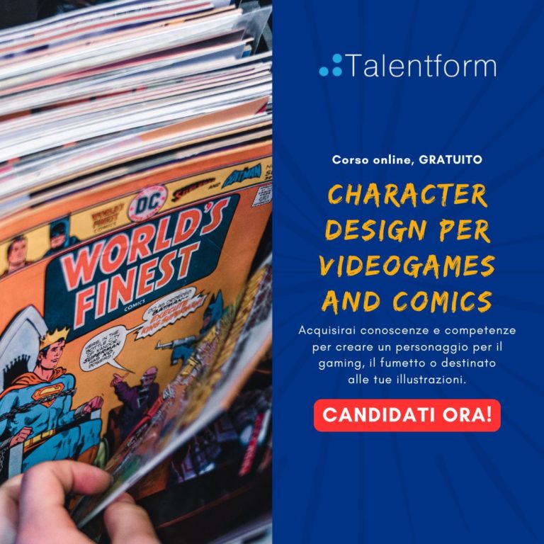 Character Design: Videogames and Comics (corso GRATUITO a distanza, in aula virtuale), edizione del 04 novembre 2024 4 Character Design videogames and comics