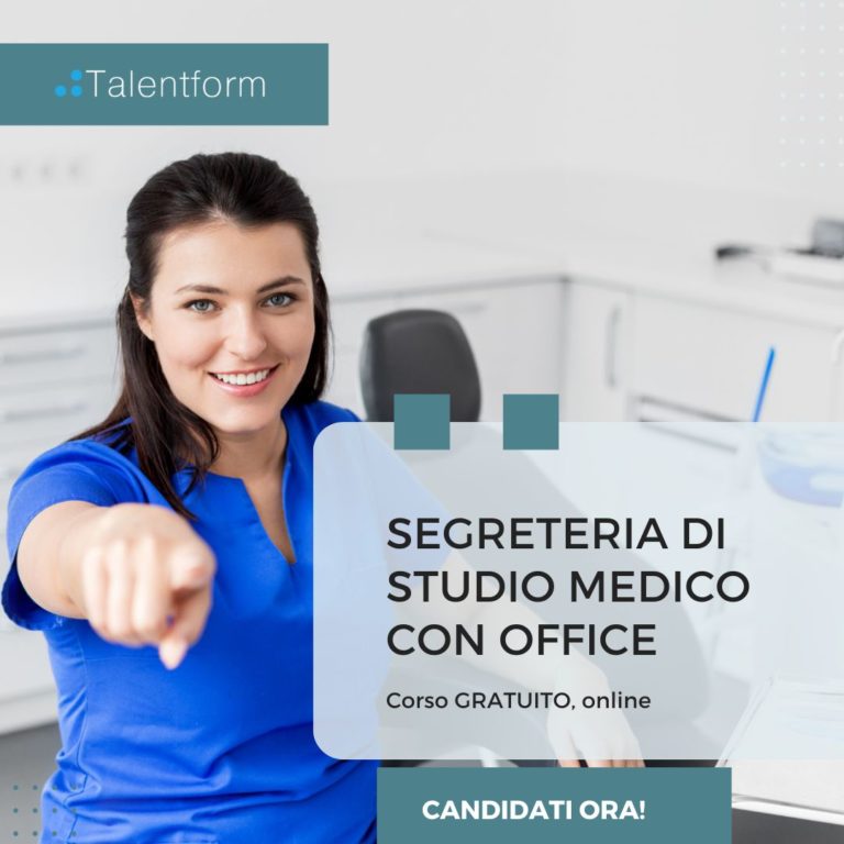 Segreteria di Studio Medico con Office (corso GRATUITO a distanza, in aula virtuale), edizione del 14 ottobre 2024 27 Segreteria di Studio Medico con Office 1
