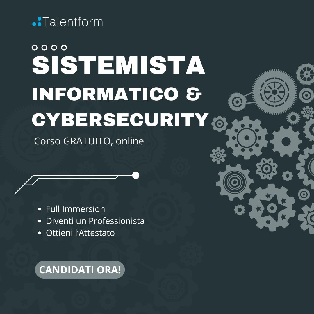 Sistemista Informatico e Cybersecurity 2024