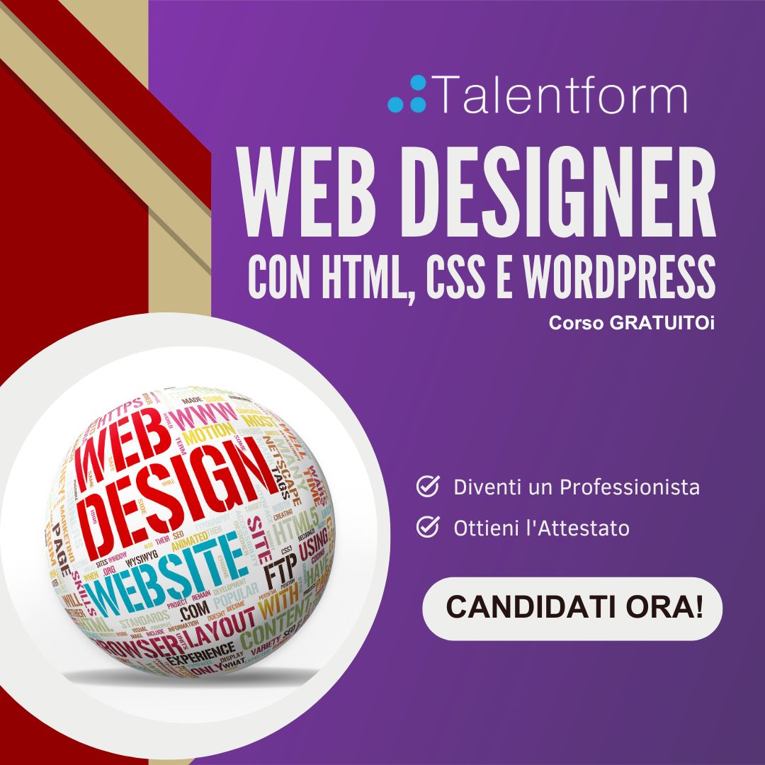 Web Designer con HTML CSS e WordPress 20204