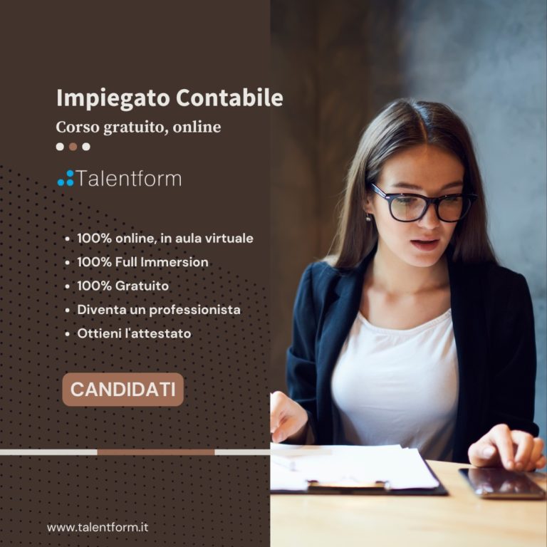 Impiegato Contabile (corso GRATUITO a distanza, in aula virtuale), edizione del 16 dicembre 2024 42 Impiegato Contabile 2025 q