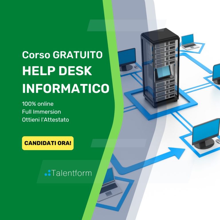 Help Desk Informatico (corso GRATUITO a distanza, in aula virtuale), edizione del 31 marzo 2025 18 Help Desk Informatico