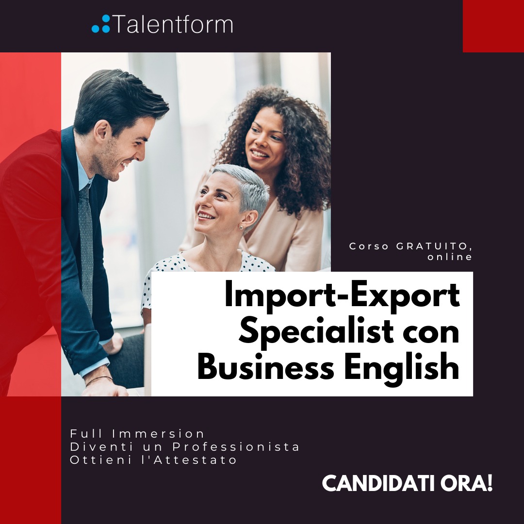 Import Export Specialist con Business English