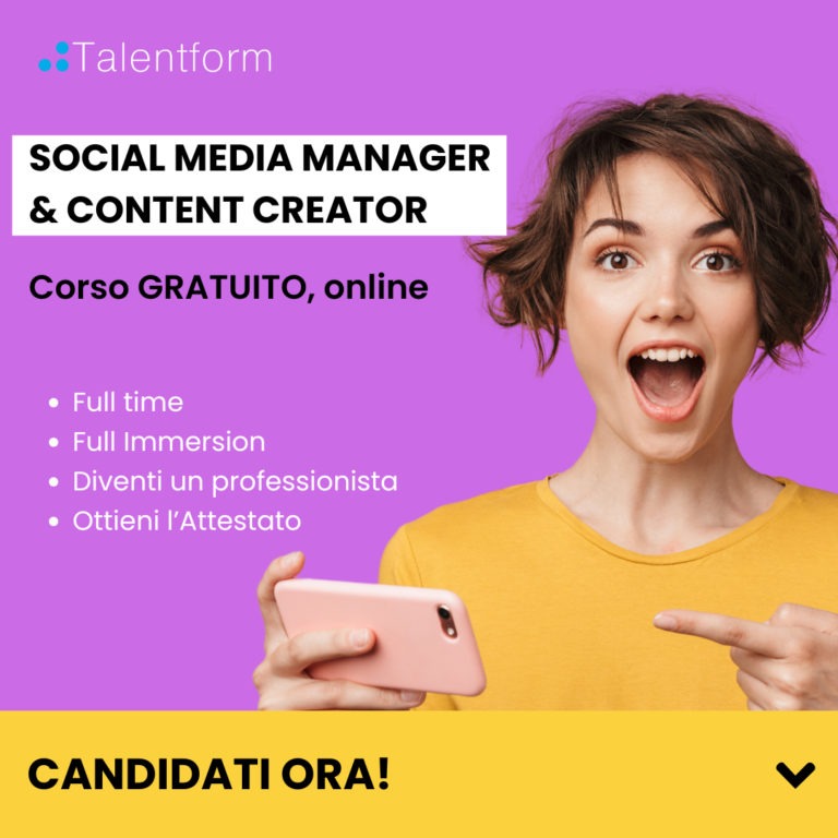 Social Media Manager (corso GRATUITO online, full time), edizione del 6 giugno 2025 2 social media manager e content creator 2024 6
