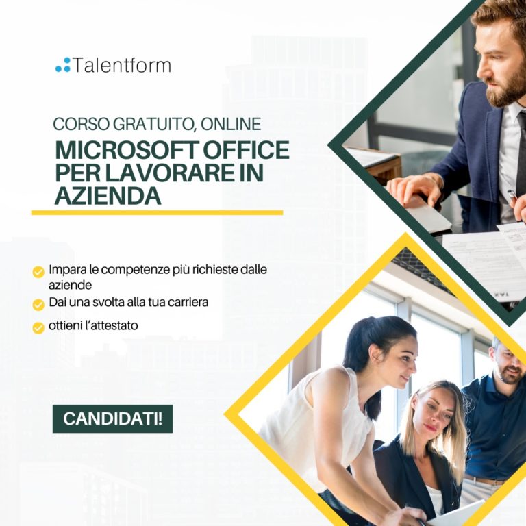 Microsoft Office per Lavorare in Azienda (corso GRATUITO a distanza, in aula virtuale), edizione del 4 giugno 2025 1 microsoft office per lavorare in azienda 2025c 6