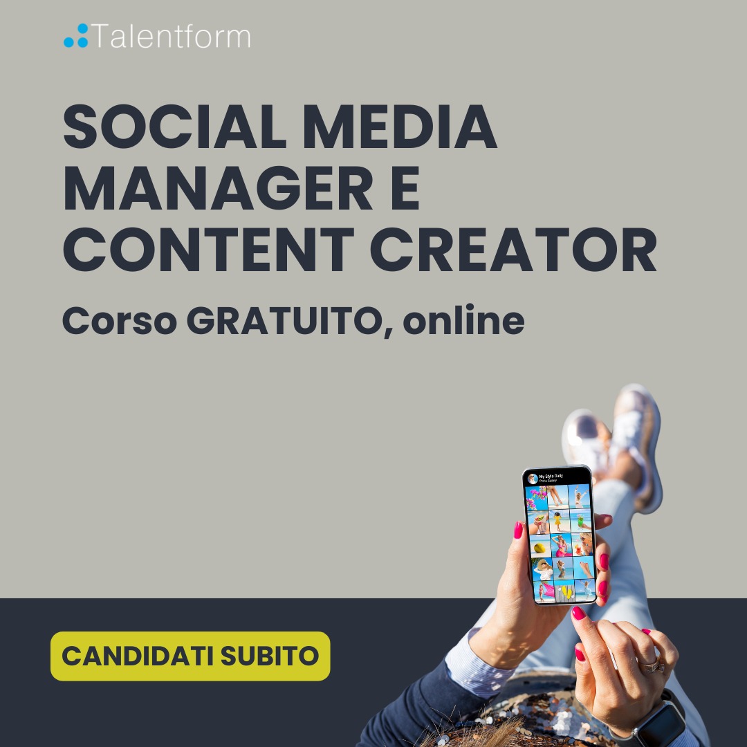 social media manager e content creator 2024 2