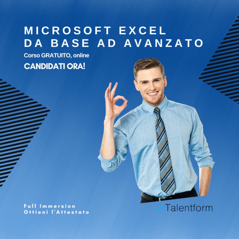 Excel da Base ad Avanzato (corso GRATUITO online, full time), edizione del 10 giugno 2025 4 excel da base ad avanzato 2024 8