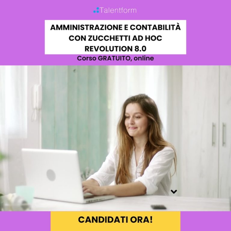 Amministrazione e Contabilità con Zucchetti Ad Hoc Revolution 8.0 (corso GRATUITO online, full time), edizione del 19 giugno 2025 25 Amministrazione e Contabilita con Zucchetti Ad Hoc Revolution 8.0 77 7